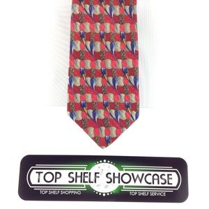 Robert Talbott Studio Men's Designer Neck Tie Red